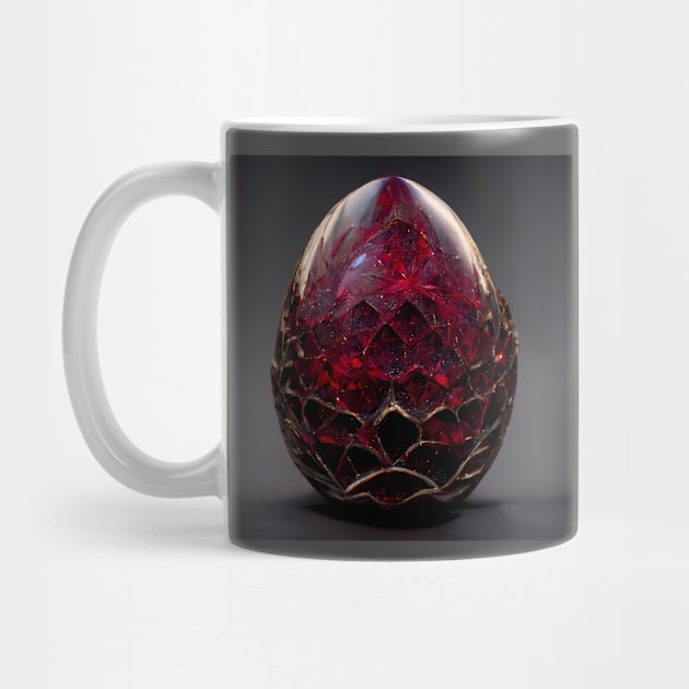 Ruby Dragon Egg by Happy Woofmas